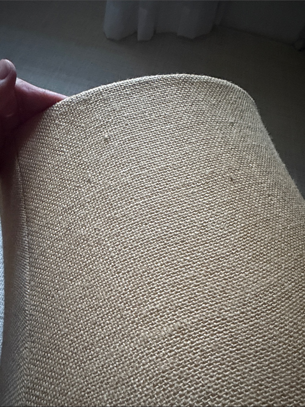Pottery barn burlap lamp shades - Picture 3 of 4